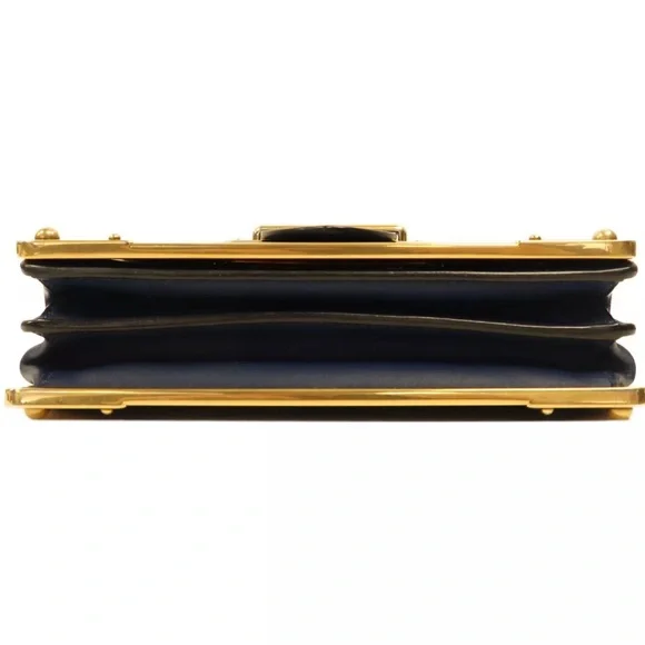 💎 City Calf Saffiano Bag Black crossbody leather - Picture 8 of 15